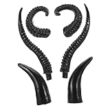 Pratique à utiliser : avec des matériaux en plastique , fausses cornes de bœuf DIY sont simples à accrocher, à déplacer et à réutiliser pour de multiples occasions, fausses cornes décoratives, décorations en fausse corne