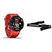 Garmin Forerunner 45, Orologio Smart GPS per la Corsa e Altri Sport Unisex, Rosso, L & HRM-Dual Fascia Cardio Premium ANT+ e Bluetooth BLE, Nero, One Size