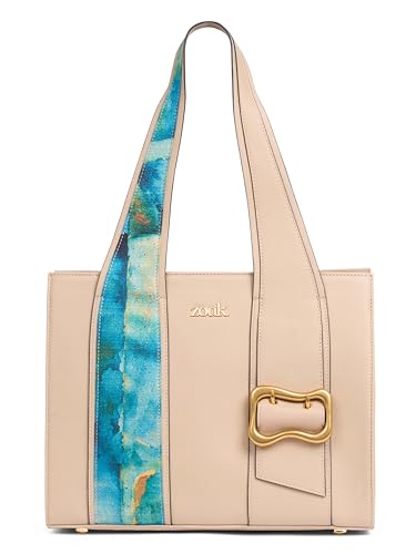 Image of ZOUK Kalki Office Bag for Women |Vegan Leather | Twin Gadget Compartments | Fits 13-Inch Laptop + iPad | Concealed Zipper Pocket