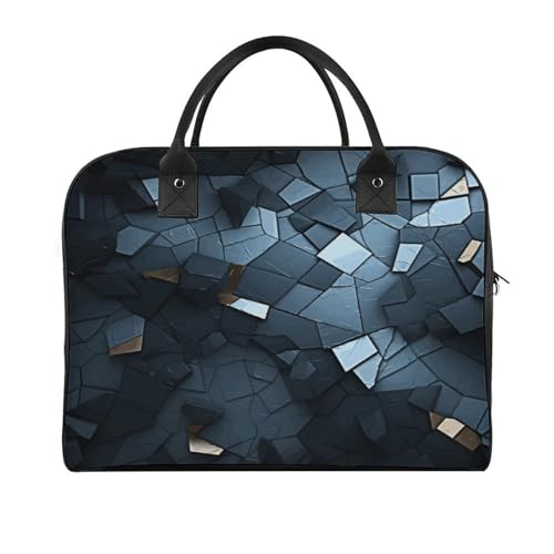 Bolso maletín gris mosaico para laptop miniatura 1