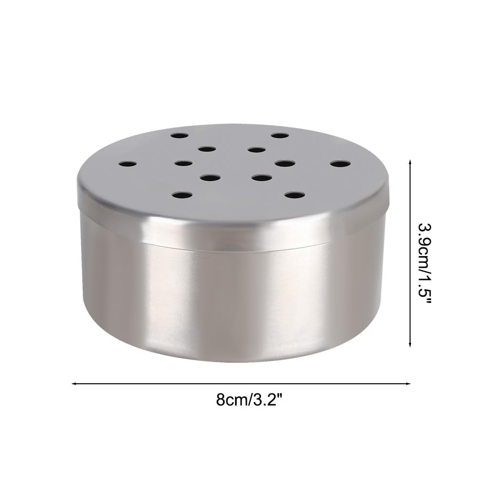 Dog Skent Arbeitsdosen, 1 Stuck Edelstahl Hundeduft-Trainingsbox, ø 7/8cm, Hundenasen-Arbeitsbehälter mit Belüftungslöchern für die Geruchserkennung, Verfolgung, Suche, Identifizierung
