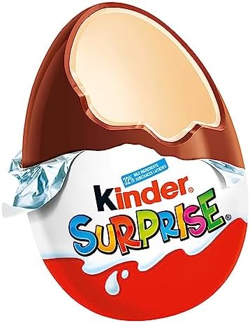 KINDER SURPRISE Milk Chocolate Eggs with Surprise Toys - Valentine's Day Gift - 2 pack - Classic - 40 Grams (20gx2) - 3