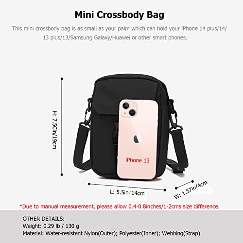 Jinfield Small Crossbody Bag Nylon: Messenger Bags Side Bag Casual Satchel Shoulder Pouch Mini Purse Sling Pack For Boy Girl #TOP1