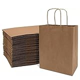bolsas de papel kraft personalizadas Bolsas de papel con asas: Asas de papel bien diseñadas, unidas con adhesivo, no hay pegamento libre como otras bolsas de papel, fondo plano y sólido puede soportar fácilmente.