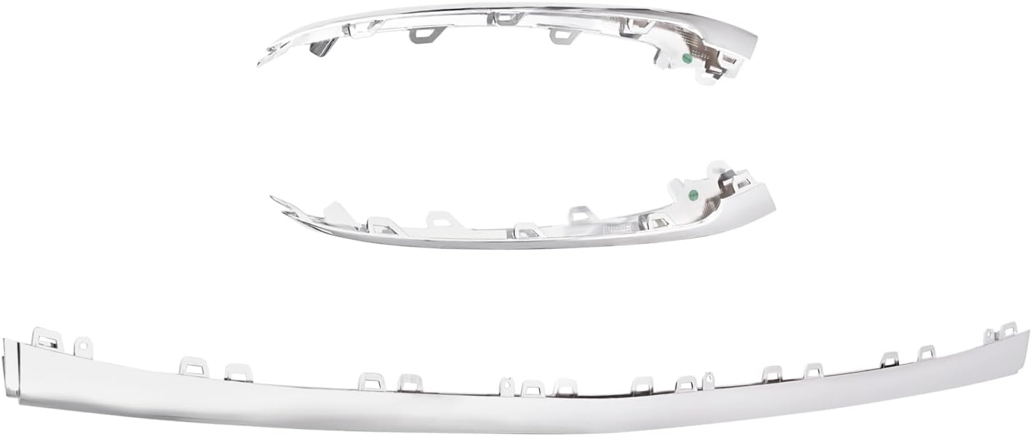 Pair Front Bumper Center Trims Left & Right Front Bumper Trims Compatible with Mercedes-Benz W222 S450/S560 2018-2020, Replace 222 885 7600, 222 885 7700, 222 885 7800