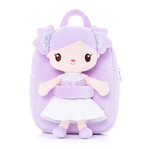 Gloveleya Toddler Backpack Kids Backpack with Candy Purple Doll 9" - Thumbnail 7