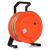 PIDAN TECH Water Level Meter with Stainless Steel Probe, 10-400m, Cable Reel Design, Groundwater/Well Depth Detector, Accurate Liquid Level Measuring Tool for Industrial Use 300m