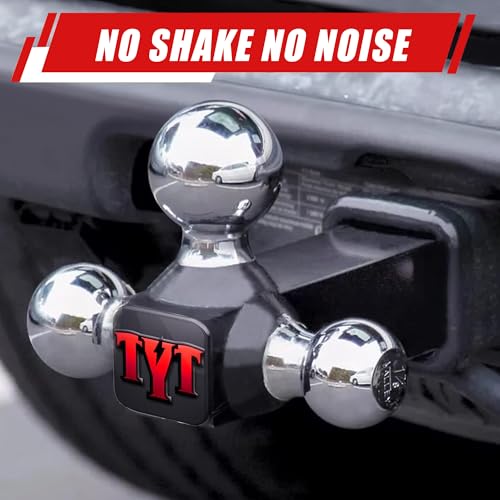 TYT Trailer Hitch Tri Ball Mount, Fits 2 inch Receiver,Triple Balls (1-7/8", 2", 2-5/16"),10,000 lbs GTW,1,000 lbs TW,with Hitch pin by TYT - Image 8
