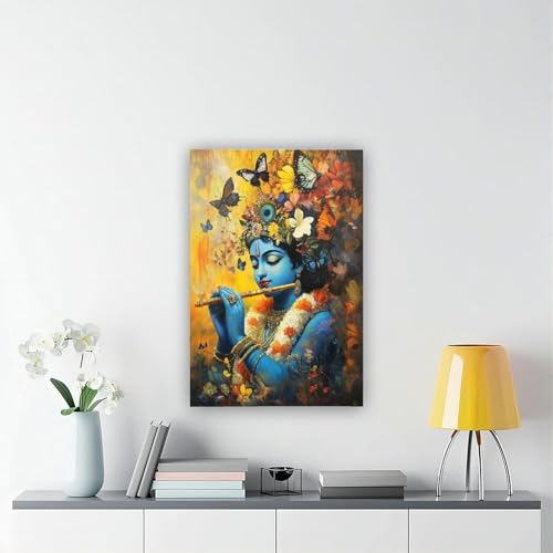 Poster Krishna flûte tableau apaisant pour une décoration intérieure zen - 6