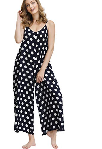 Image of BUENOS NINOS Women's V Neck Floral Maxi Dress Boho Printed Adjustable Spaghetti Strap Ethnic Beach Long Dress with Pockets