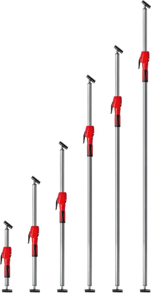 BESSEY Support de plafond et de montage STE55 avec poignée de pompe, distance de réglage 400-550 mm, construction extrêmement stable grâce à des tubes en acier très résistants, utilisation à une main