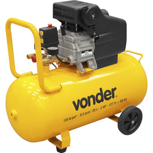 Motocompressor De Ar, 8,0 Pcm, 25 Litros, 127 V~, Mcv 25 Vonder.