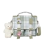 ✿【El paquete incluye】1 mochila Kawaii + 3 insignias + 1 cabeza de oso