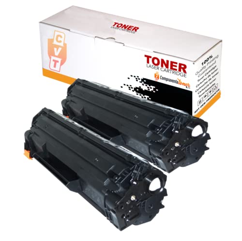 CVT   Pack 2 Toner Compatibles CE285A / 85A para HP Laserjet Pro P1102 M1210 M1212NF M1213NF M1217NFW M1130 M1132 M1134 M1136 P1100 P1104W P1106 P1108