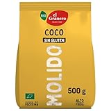 El Granero Integral - Coco Molido BIO - 500 g - Rica en Fibra y Baja en Carbohidratos - Mejora la Digestión - Estimula el Funcionamiento del Sistema Inmune - Apta para Veganos