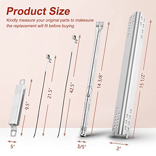 image for Uniflasy Grill Replacement Parts for Charbroil Advantage Series 4 Burn