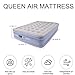 Onirii Queen Air Mattress Bed with Built in Pump,16 Inches High Queen Airbed Inflatable Mattress,Comfort Thickened Blow Up Air Mattress,Travel Sleeping Pad for Guests Home(Queen Size)