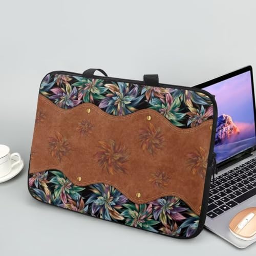 Funda para laptop para mujer con asa y cierre 17 pulgadas miniatura 2