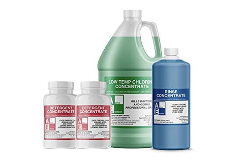 Starter Pack W/Buckets (1-Detergent, 1-Sanitizer, 1-Rinse) - Commercial Grade - High And Low Temperaute Dishwasher #TOP1