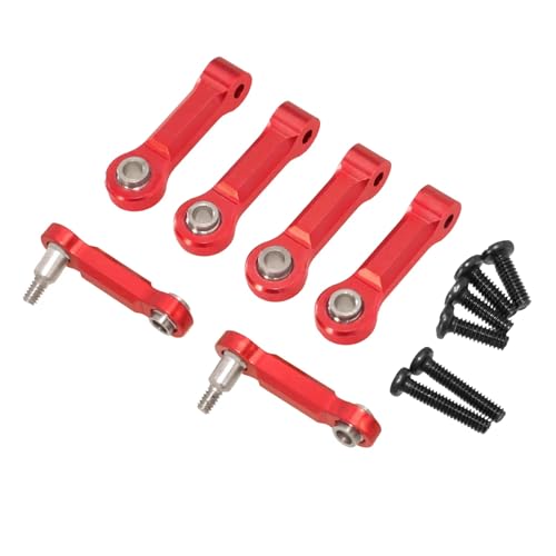 Pièces de mise à niveau de voiture WLtoys K989 K969 bras oscillant métal rouge