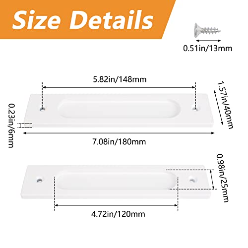 MOROBOR 180MM Rectangual Recessed Sliding Door Pulls - Image 2
