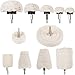 Benavvy 11Pcs Buffing Wheel for Drill, Polishing Wheel Kit with 1/4 inches Hex Shafts for Manifold/Aluminum/Stainless Steel/Chrome