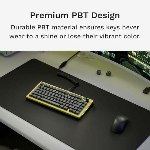 Image of GLORIOUS Gaming - GPBT Basics (PBT Keycaps), Armor Gray, No Fade Dye-Sublimated, for Custom Mechanical Keyboards, Fits 100%, 75% 65% 60%, Fits ANSI & ISO, Supports Windows & macOS - English (US)