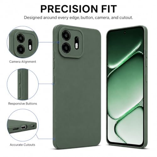 Image of FIRST MART Matte Silicone Back Cover for OnePlus N6 - Green