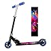 EVOLAND Patinete Plegable, Portátil Scooter con Tipo T Aleación de Aluminio, Manillar Altura Ajustable, Pedales Antideslizantes con Motivos De Graffiti, Adecuado para Niños De 3 A 12 Años Y Mayores