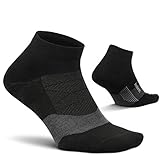 Feetures Golf Max Cushion Low Cut Mens and Womens Golf Sock (Medium, Black)