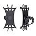 Produktbild AllRing Fahrrad Handyhalterung, Universal Silikon Motorrad Handyhalterung Fahrrad Anti-Shake Fahrradhalterung Standhalterung Anti-Rutsch Telefonhalter Mit 360 Drehen für 4" to 6" Smartphone (Schwarz)