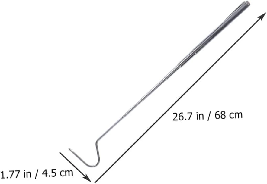COLLBATH 2pcs Heavy Duty Snake Hooks 71cm Telescopic Reptile Grabber Catching Tool