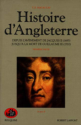 Couverture de Histoire de l'Angleterre , tome 1: depuis l’ avenement de Jacques II (1685) jusqu’ à la mort de Guillaume III (1702)