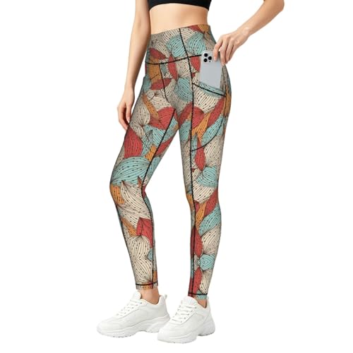 Leggings de compresión mujer fitness con estampado hojas mallas deportivas gimnasio diario
