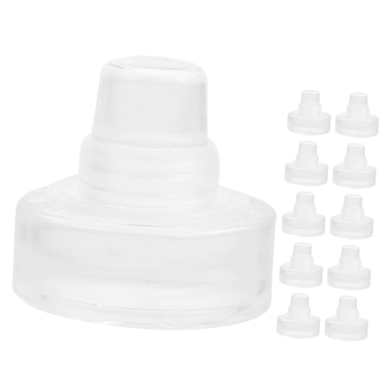 Bouchon de vin en verre hermétique lot de 12 silicone robuste bouteille réutilisable