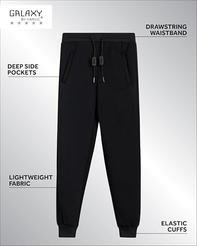 Galaxy by Harvic Boys' Active Sweatpants - Athletic Fleece Jogger Pants with Pockets - Size Up for Ideal Fit (Sizes: 8-20)2
