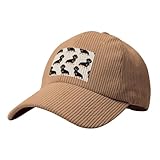 gsgcsbymlg cappello da baseball in velluto a coste stampato con cane bassotto alla moda cappello casual copricapo, cachi, 4-7