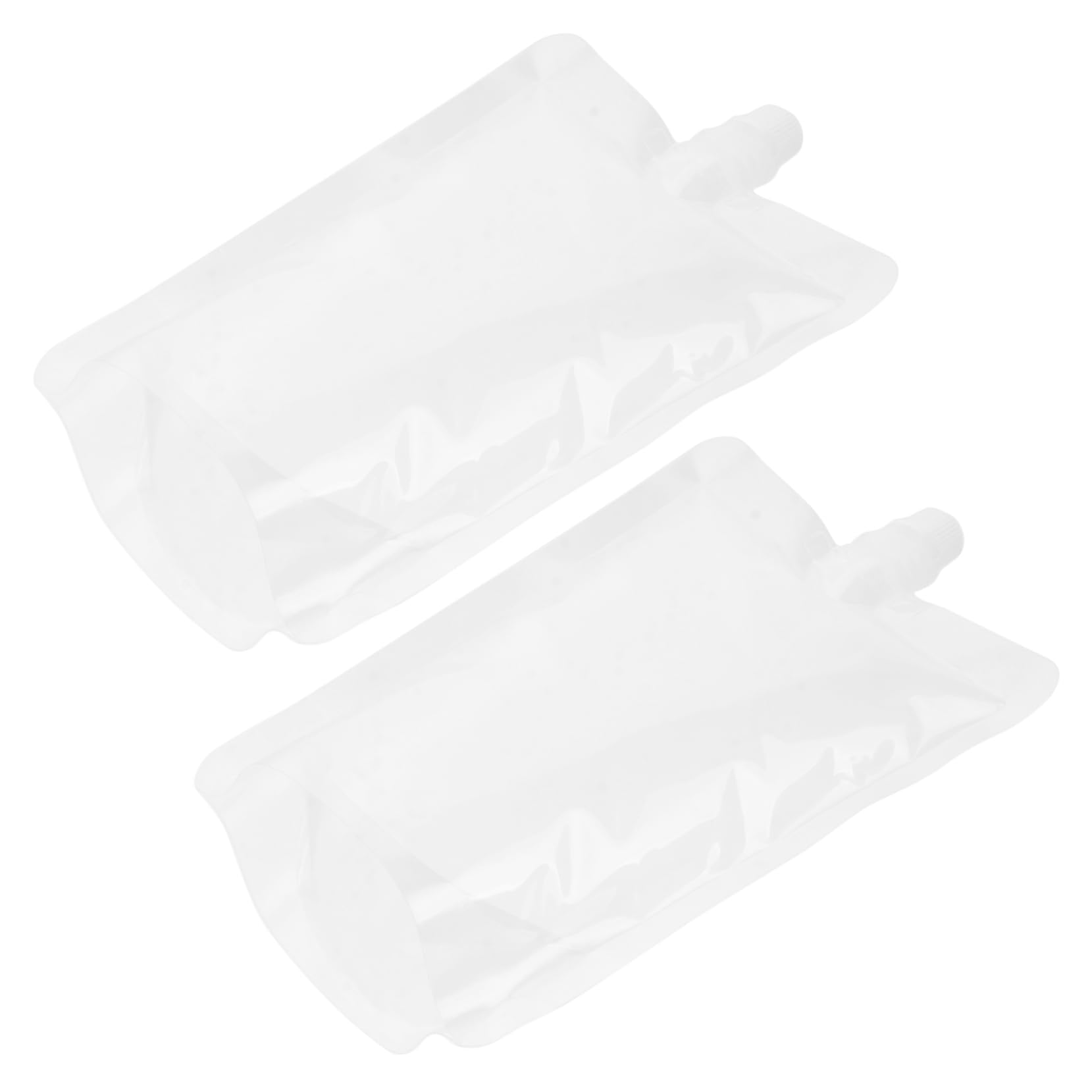 MOLUCKFU Nozzle Sealed Packaging Bag 380ml Portable Plastic Drinks Bag for Camping Fishing Travel