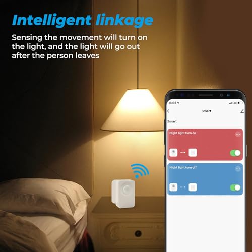 Smart Wi-Fi Motion Sensor: Wireless PIR Motion Detector with App Notification Alert and Large Area Detection, Battery or USB Powered, Contact Sensor for Home Security & Smart Home Automation - Image 6