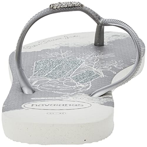 Chinelo Slim Party, Havaianas, feminino, Branco, 35/36