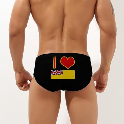 I Love Niue Flag Men's Swimsuit Bikini Briefs Swim Underwear Stretchy Swimwear3