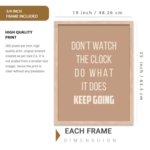 Image of kotart Inspired poster Motivational Quotes | Wall Hanging frames for Living Room | Bedroom | Office | Gift | Decoration Home | Painting Decor - Set of 6 Multicolo (19X25 Inch, C)