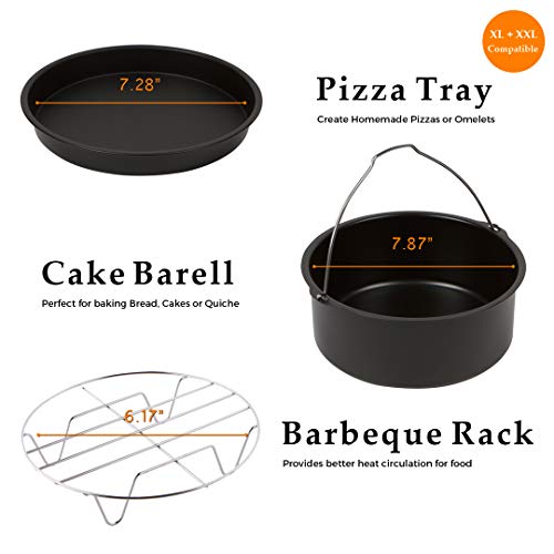 Simple Living Products Air Fryer Accessories (3 Piece Set) Air Fryer Oven, Air