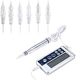 【Tattoo-Kit】 Enthält Tattoo-Stift, Maschine und Werkzeugkopf, kommt mit Lehr-CD, demonstriert detailliert die Arbeitsweise, der Tattoo-Stift kann mit den meisten Nadeln kombiniert werden, bestes Werkzeug für Anfänger.Und diese tattoo maschine wird nicht wärme für lange zeit mit, die langlebig ist.Geeignet für Eyeliner, Lippen-, Augenbrauen- und Haartätowierung, Flecken-, Akne- und Faltenentfernung, Hautaufhellung usw.