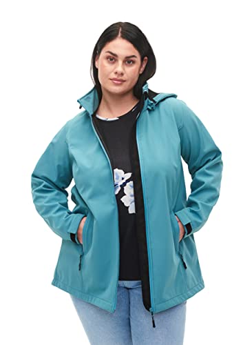 Zizzi Damen Große Größen Softshell Jacken Kapuze Reißverschluss Gr...