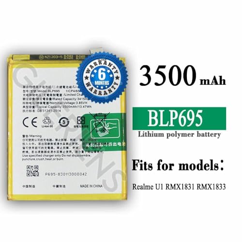 Image of Original BLP695 Battery for Oppo realme U1 Battery with 6 Month Warranty** (CAR167)