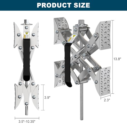Image of RV X Chocks Wheel Stabilizer for Travel Trailers, RV X-Shaped Wheel Chocks