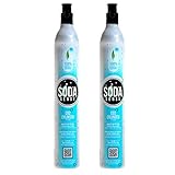 Soda Sense 60L CO2 Carbonator, Compatible with Sodastream Appliances, Cartridge Refill Set of 2 pcs