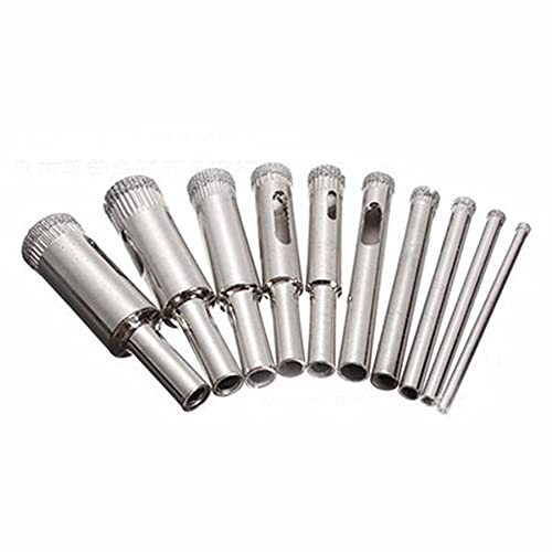 Brocas diamantadas para vidrio y cerámica 3-13 mm set 10 pzas miniatura 1