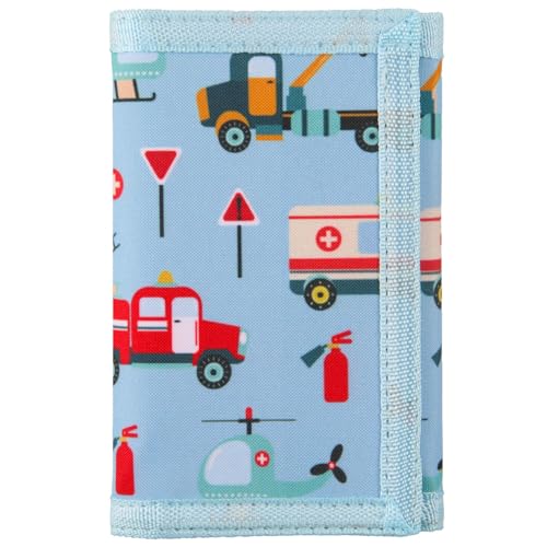 Image of Kids Wallet for Boys Ages 4-12, Fire Truck Boys Wallet, Toddler Wallets with Coin Pocket, Novelty Christmas & Birthday Gift